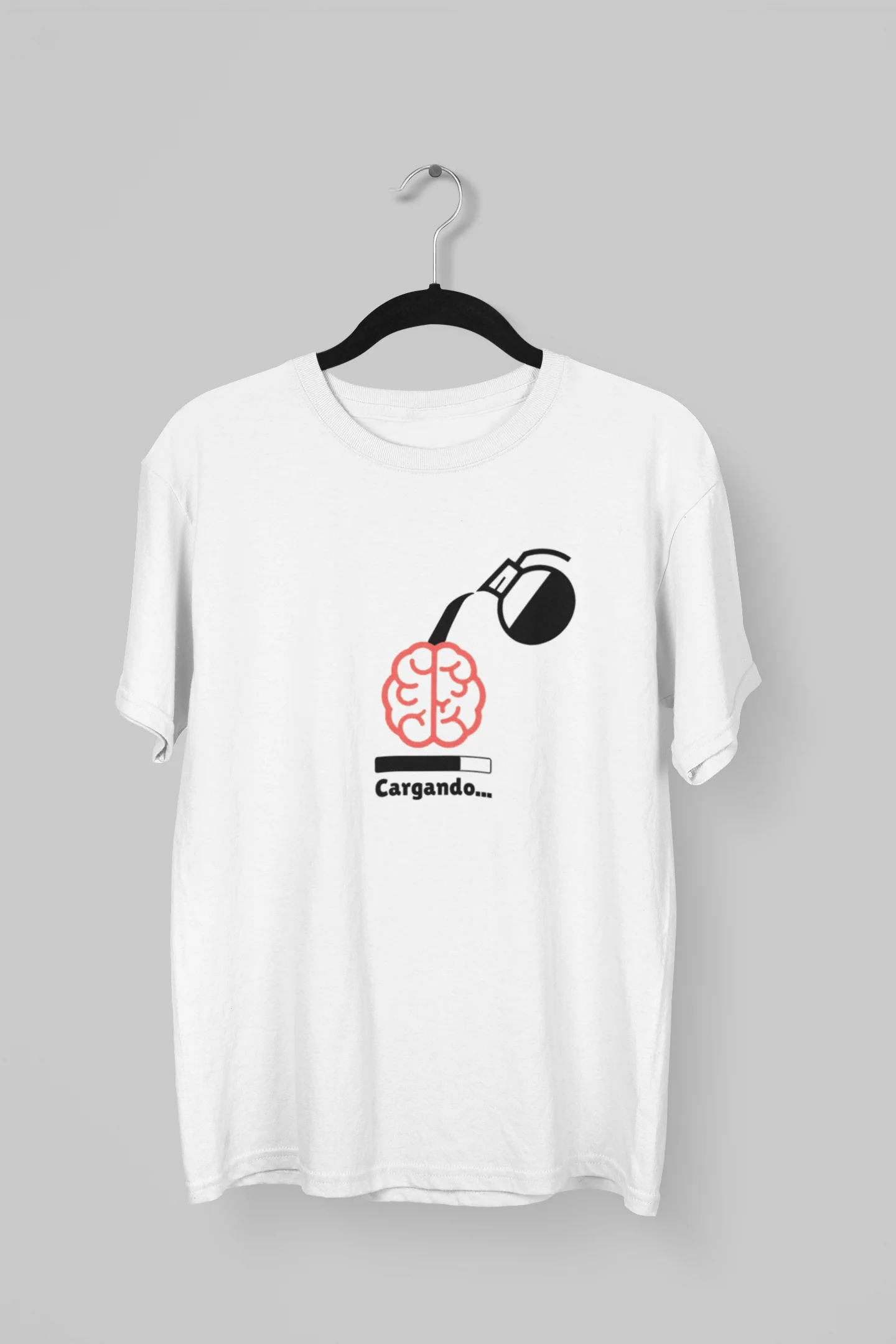 Remera de Cafe cargando energia