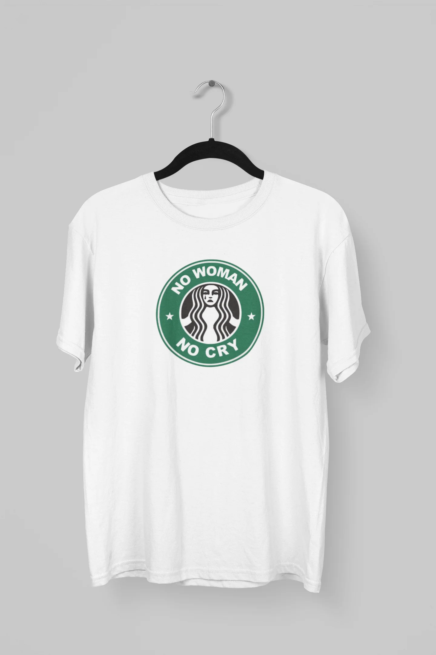 Remera No woman no cry Starbucks
