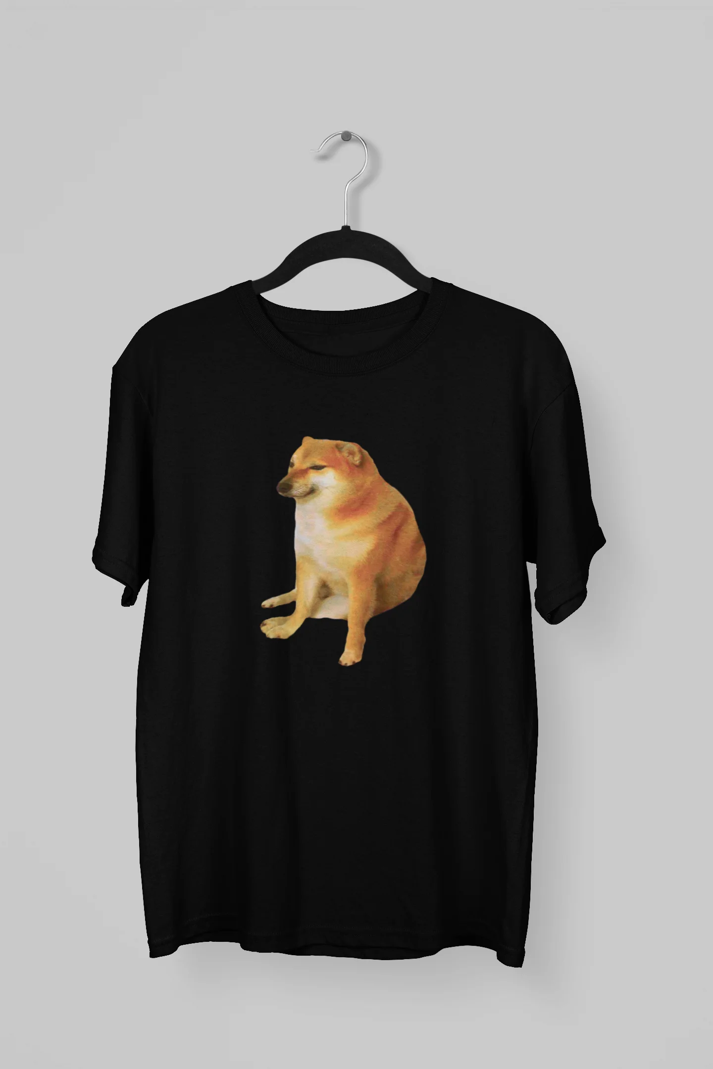 Remera de meme de Perro pensativo