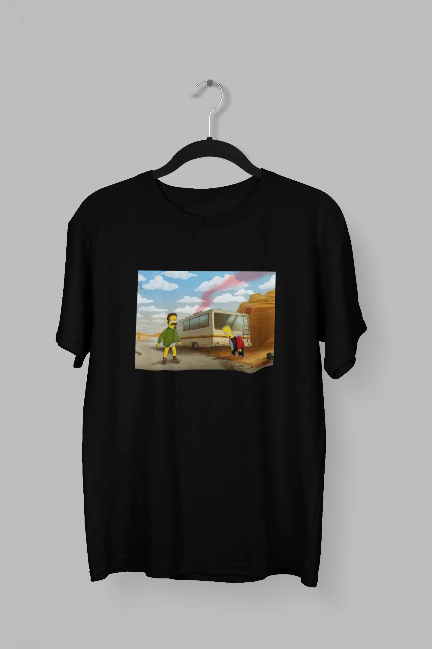 Remera de Bart y Flanders