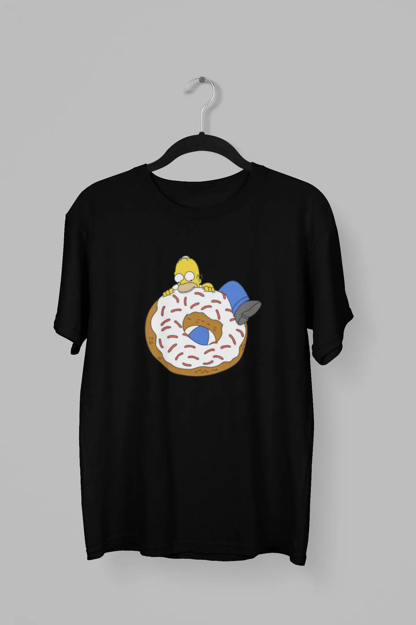 Remera de Homero comiendo rosquilla