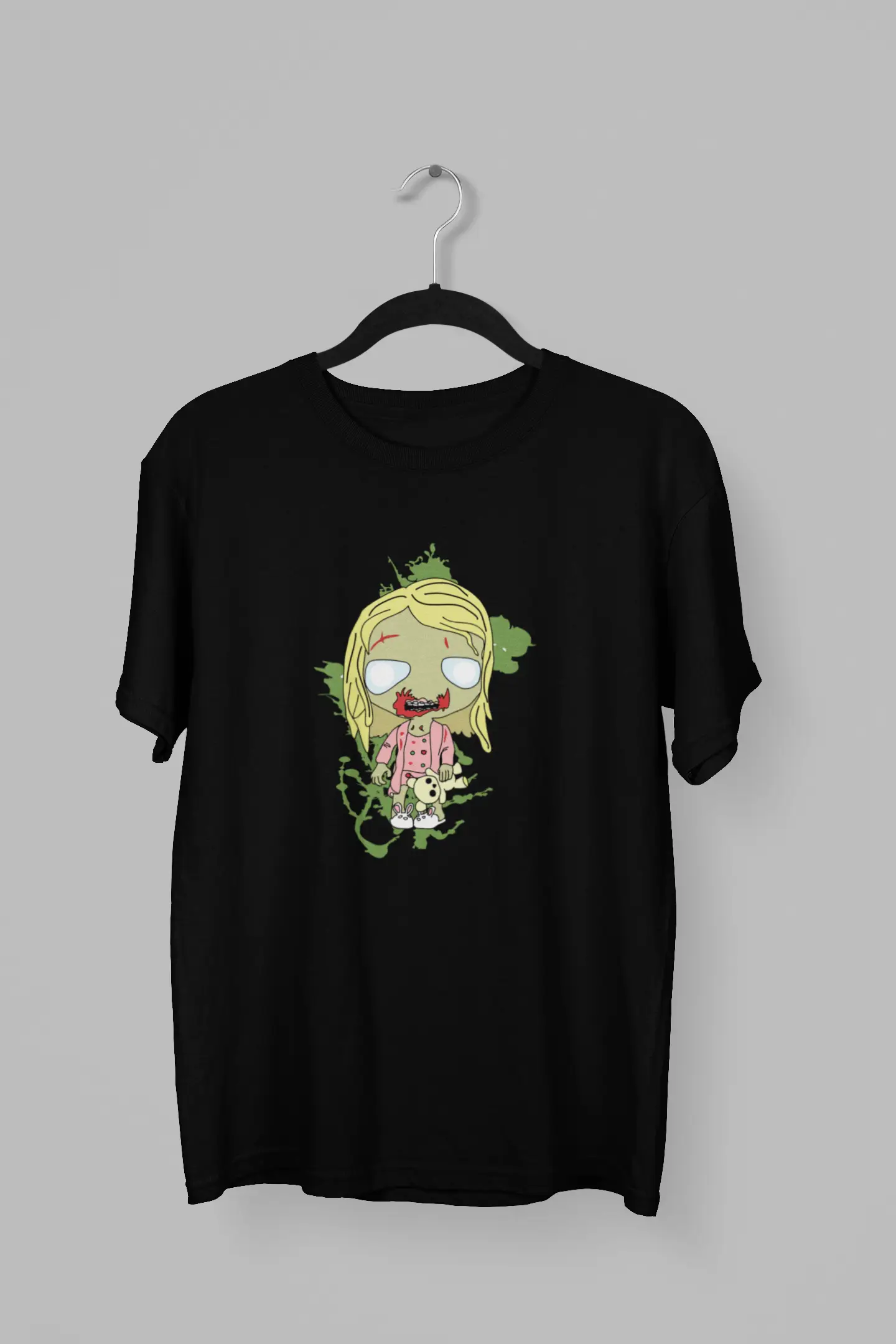 Remera de Niña zombie de The Walking Dead Chibi