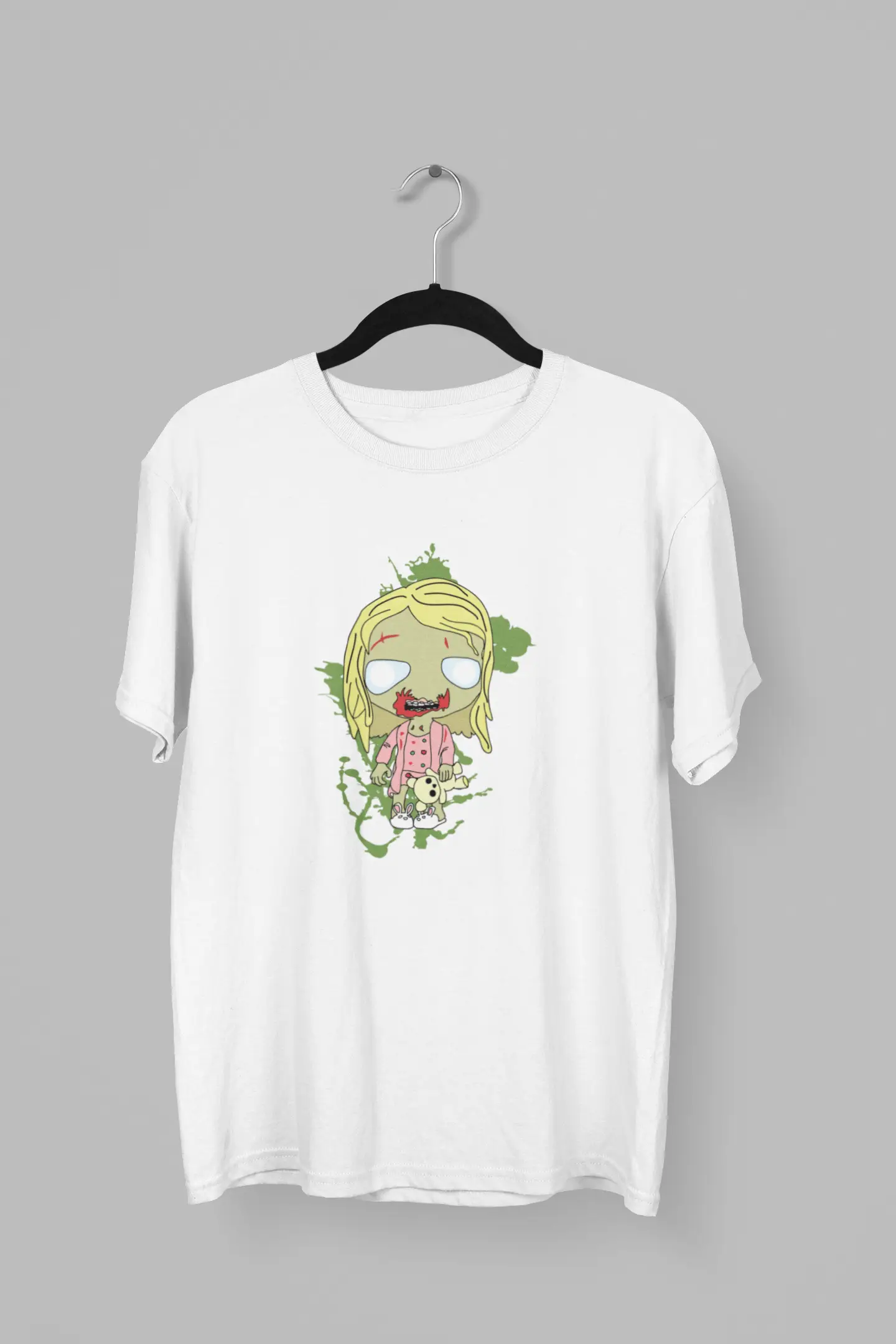 Remera de Niña zombie de The Walking Dead Chibi - Imagen 2