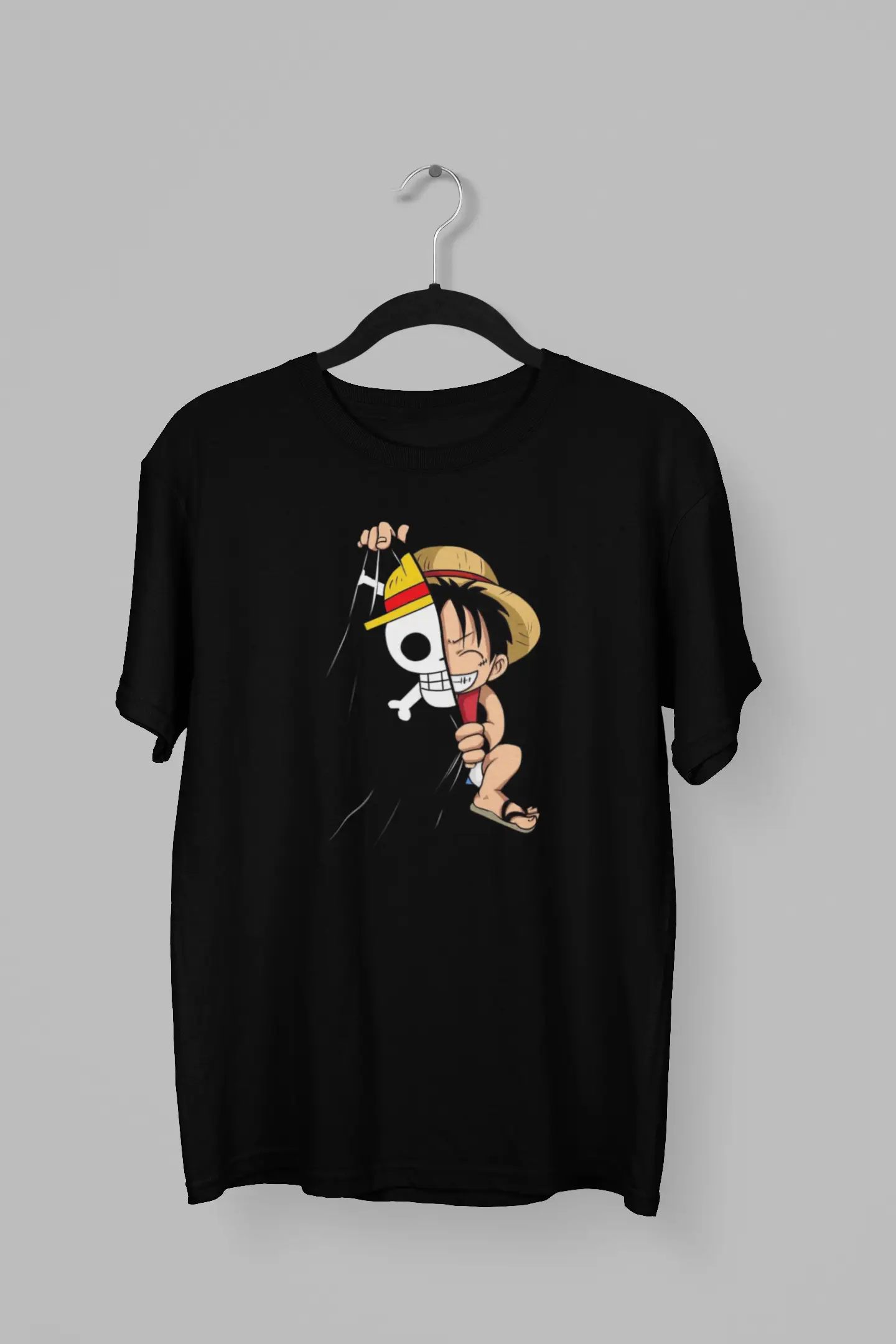 Remera de Luffy con la Bandera Pirata