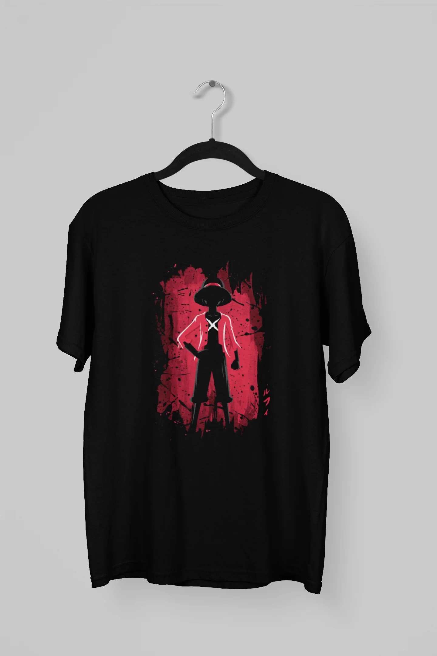 Remera con la Silueta de Luffy