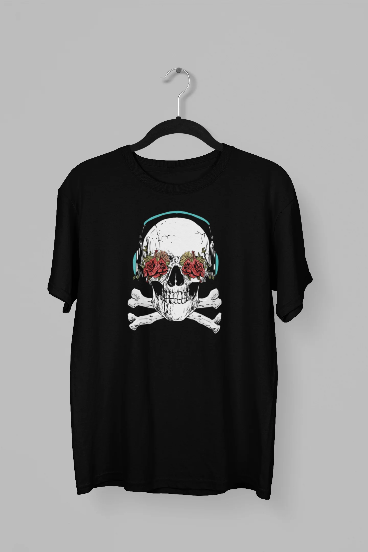 Remera de Calavera con auriculares