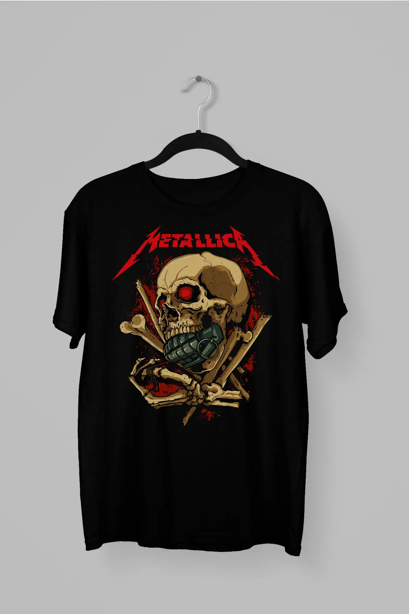 Remera de Metallica con granada