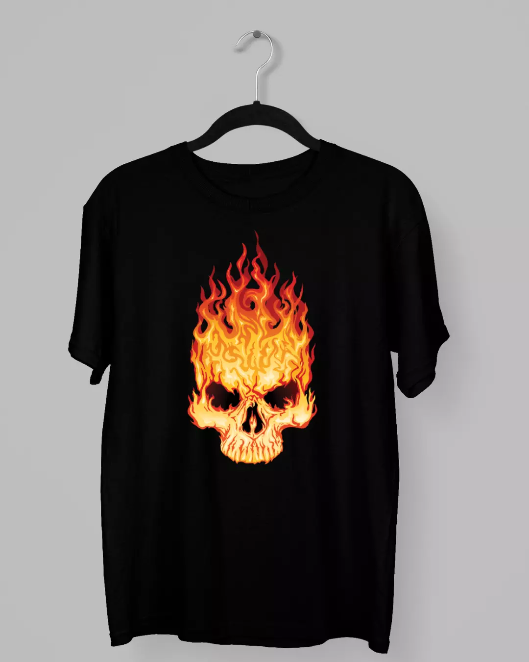 Remera de Ghost Rider con el craneo en llamas