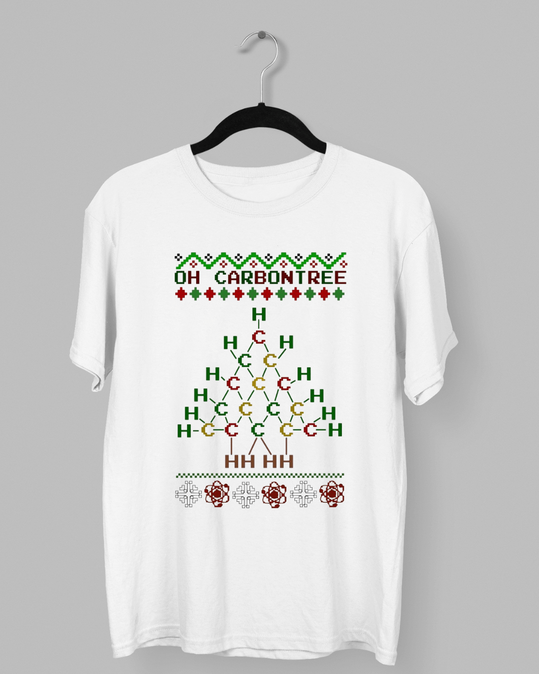 Remera de un Arbolito de Navidad con la frase Oh Carbontree