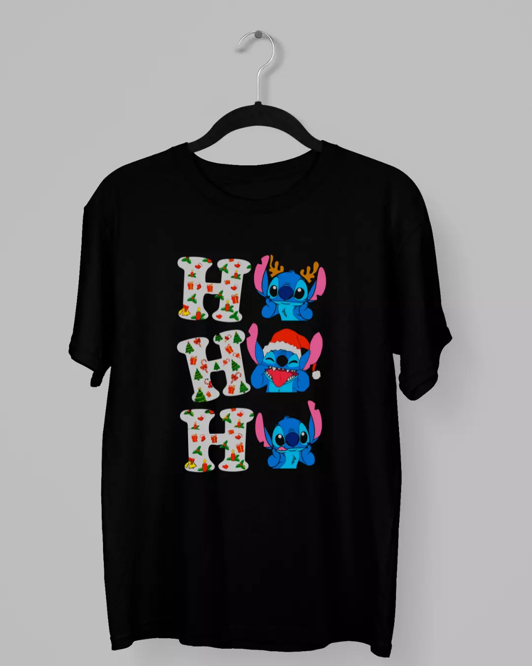 Remera Navideña de Stitch