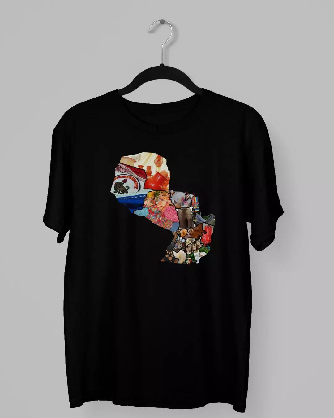 Remera del Mapa del Paraguay con simbolos patrios